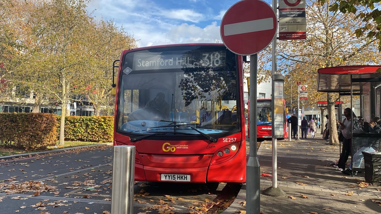 *FIRST DAY ON GAL* FRV: 318 bus Route Tottenham town hall - North Middlesex hospital Part 1/2