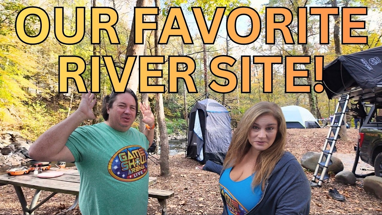 KOA Townsend Camping Trip | Riverside Setup and Outdoor Cooking