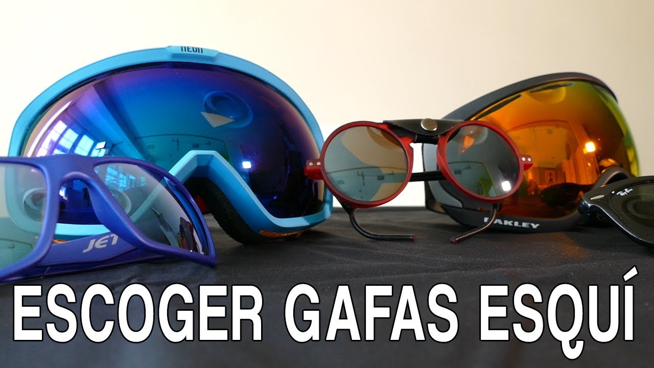 ¿Cómo escoger gafas de esquí?