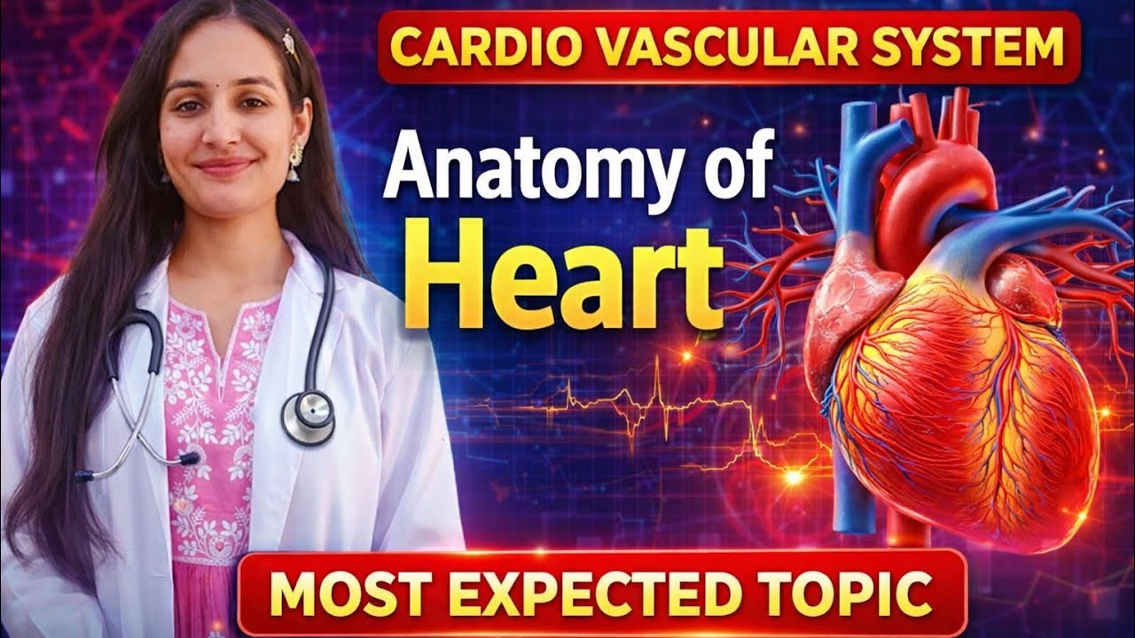 Cardiovascular System Anatomy | Complete Heart & Blood Circulation in 10 Minutes #bams #anatomy #pyq