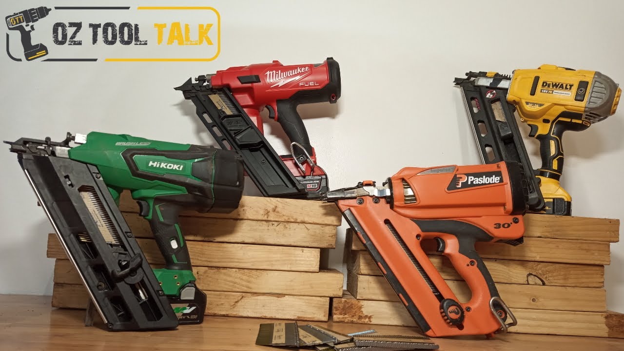Framing Gun Comparison! Milwaukee v Paslode v Hikoki v Dewalt [2020]