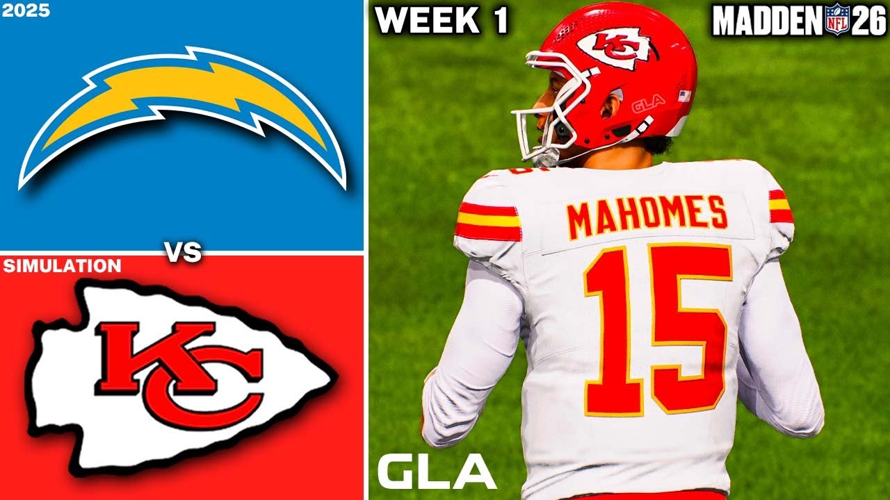 Chiefs vs. Chargers | Week 1 Simulation | Madden 26 PS5 Gameplay