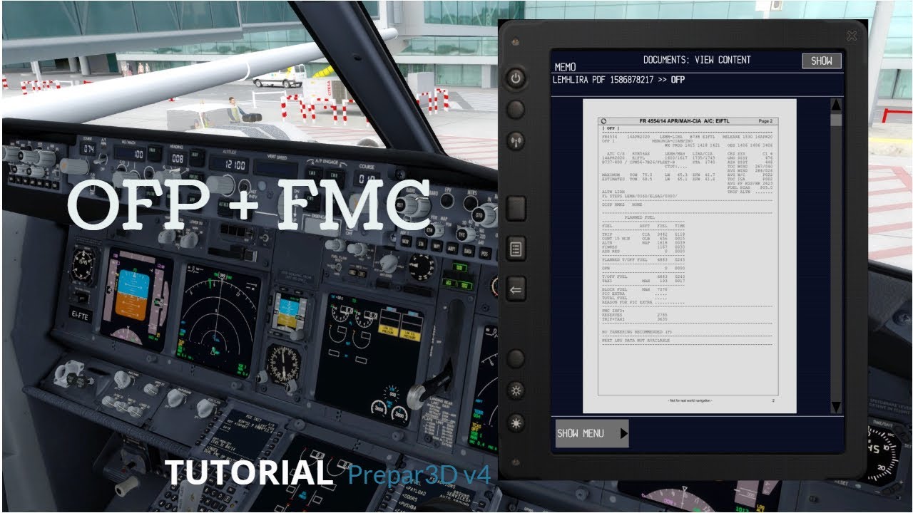 [Piloto Real B737] TUTORIAL OFP + FMC ¿CÓMO LEER UN PLAN DE VUELO Y CÓMO INTRODUCIRLO EN LA FMC?
