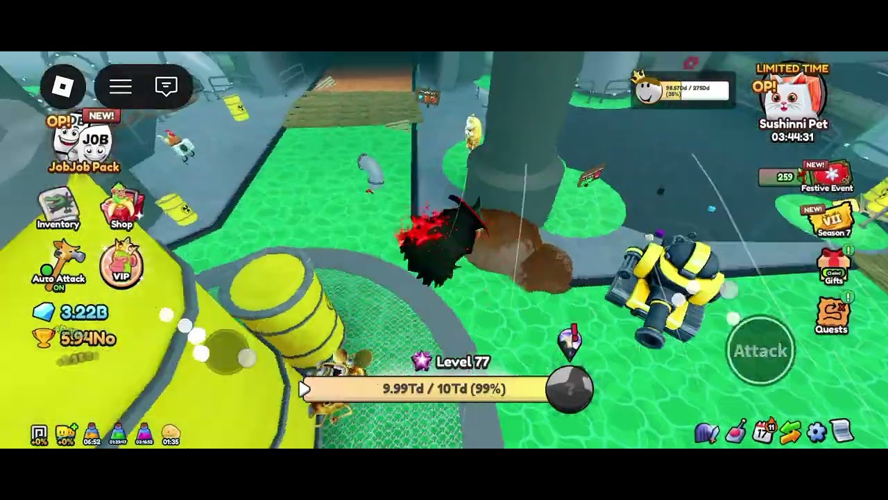 The moment when I escaped bombardino sewer in Brainrot evolution in my main account