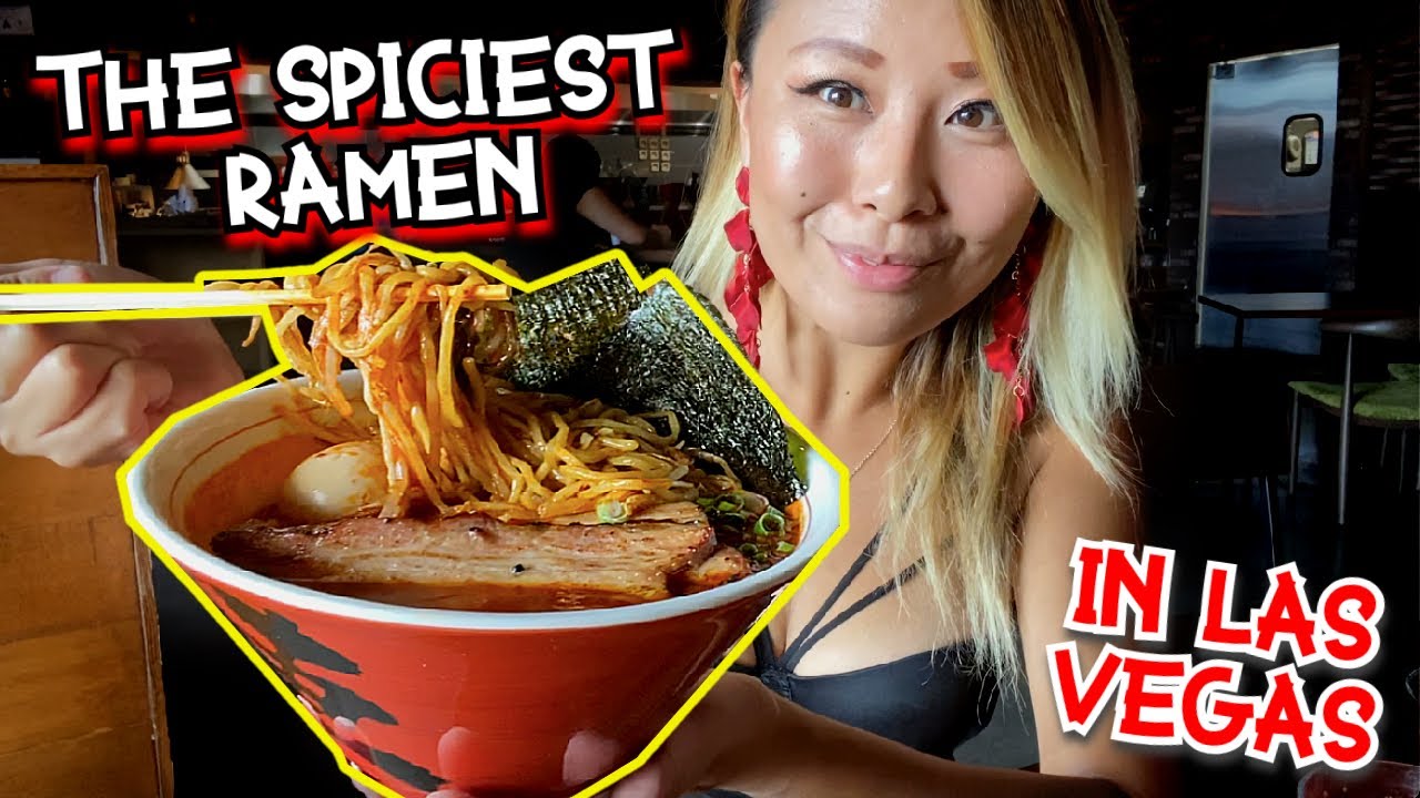 THE SPICIEST RAMEN IN Las Vegas!!! LV 20 SPICE AT JINYA RAMEN!!! #RainaisCrazy