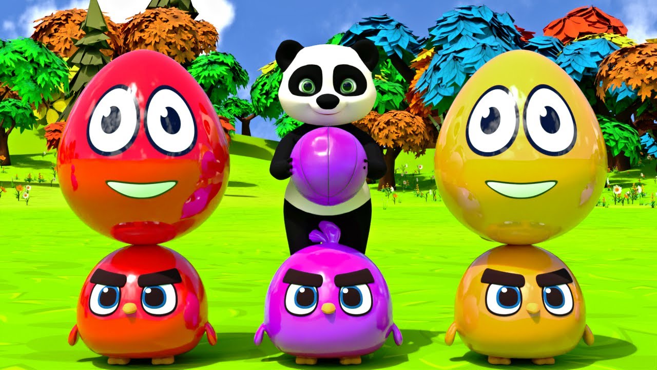 Colorful Balls Song 🎨⚽ | Five Little Ducks 🦆 | Nursery Rhymes for Kids