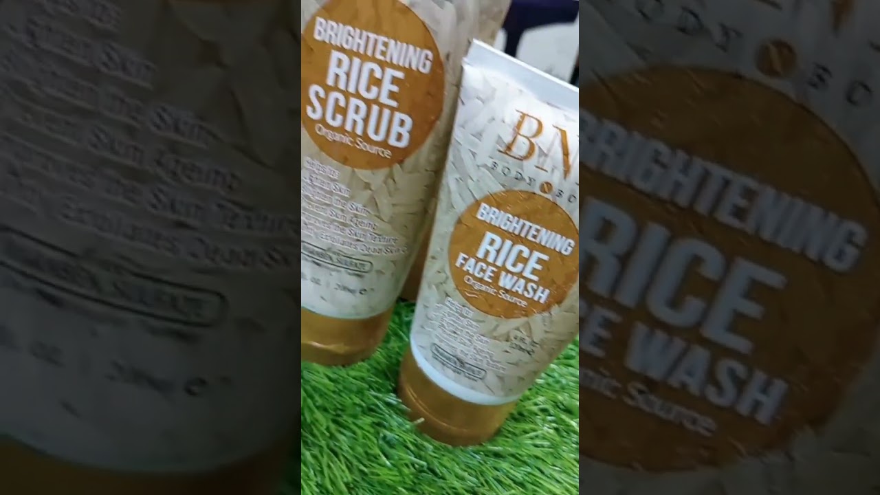 BNB Rice brightening glow kit organic source.#art #glow #skincare #beauty #cosmetics