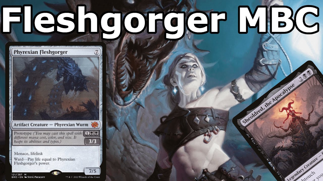 HE HUNGERS!!!  Mono Black Control with Phyrexian Fleshgorger (Legacy Challenge Top 8 Decklist MTG )