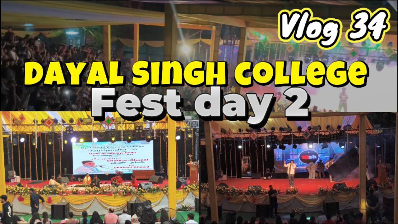 Day 2 of Dayal Singh college fest 🥳
