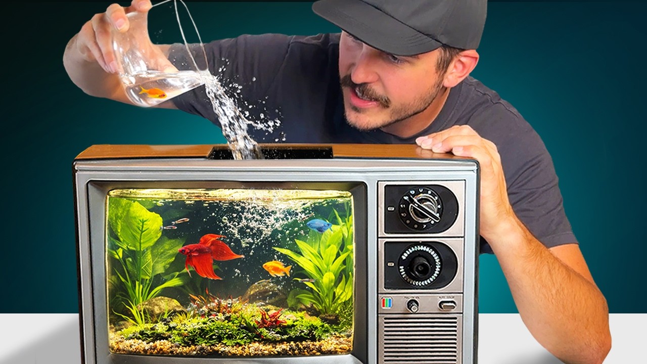 I Turned a TV into an EPIC Aquarium