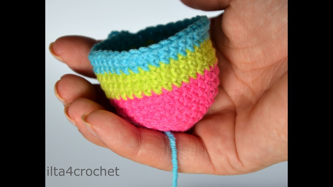 Podstawy szydełka - Amigurumi #8 - niewidoczna zmiana koloru nitki  -  ilta4crochet