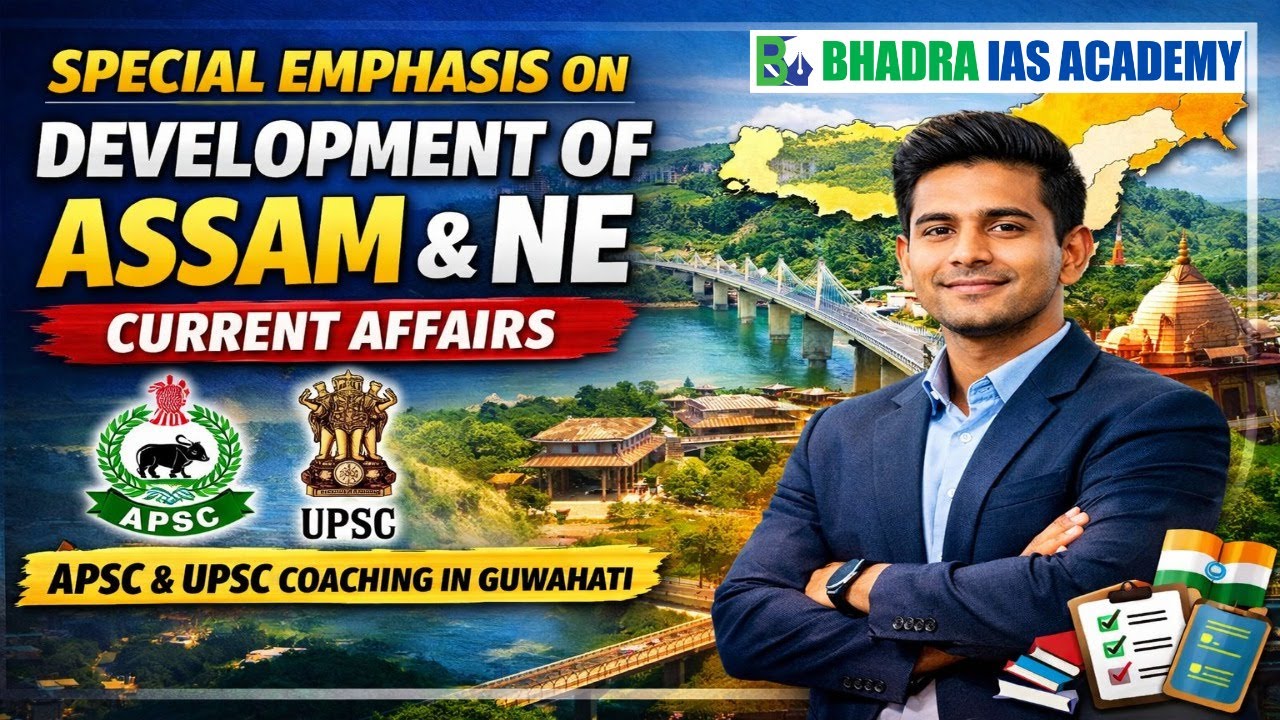 Special Emphasis on Development of Assam & NE | Current Affairs | APSC & UPSC Coaching in Guwahati