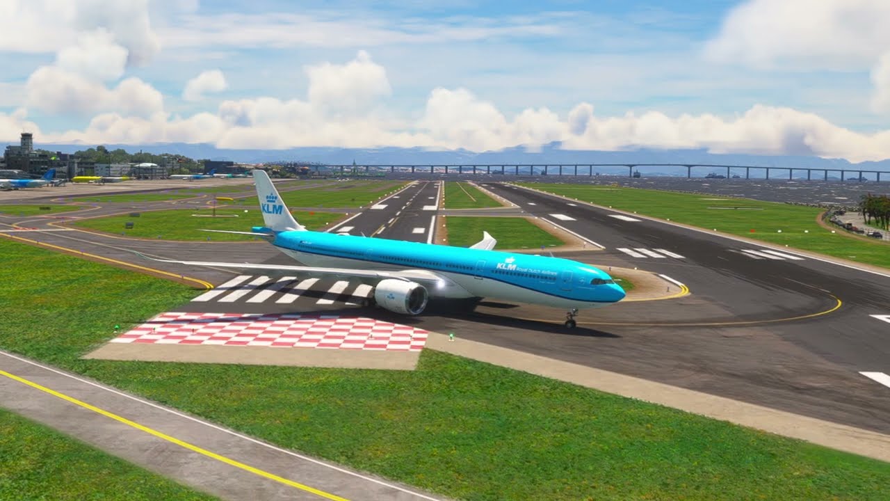 Unbelievable! A330 KLM AIR attempts shortest takeoff ever at santos dumont Airport