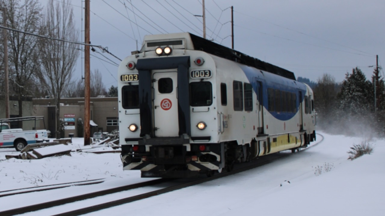 Amtrak & WES Trains on February 14/16 Featuring Snow and a P32-8BWH!