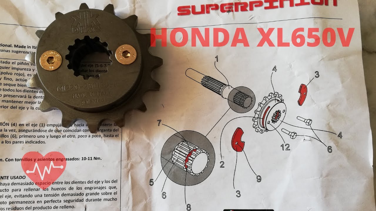 #06 HONDA XL650V TRANSALP - zębatka zdawcza KK Bike superpinion