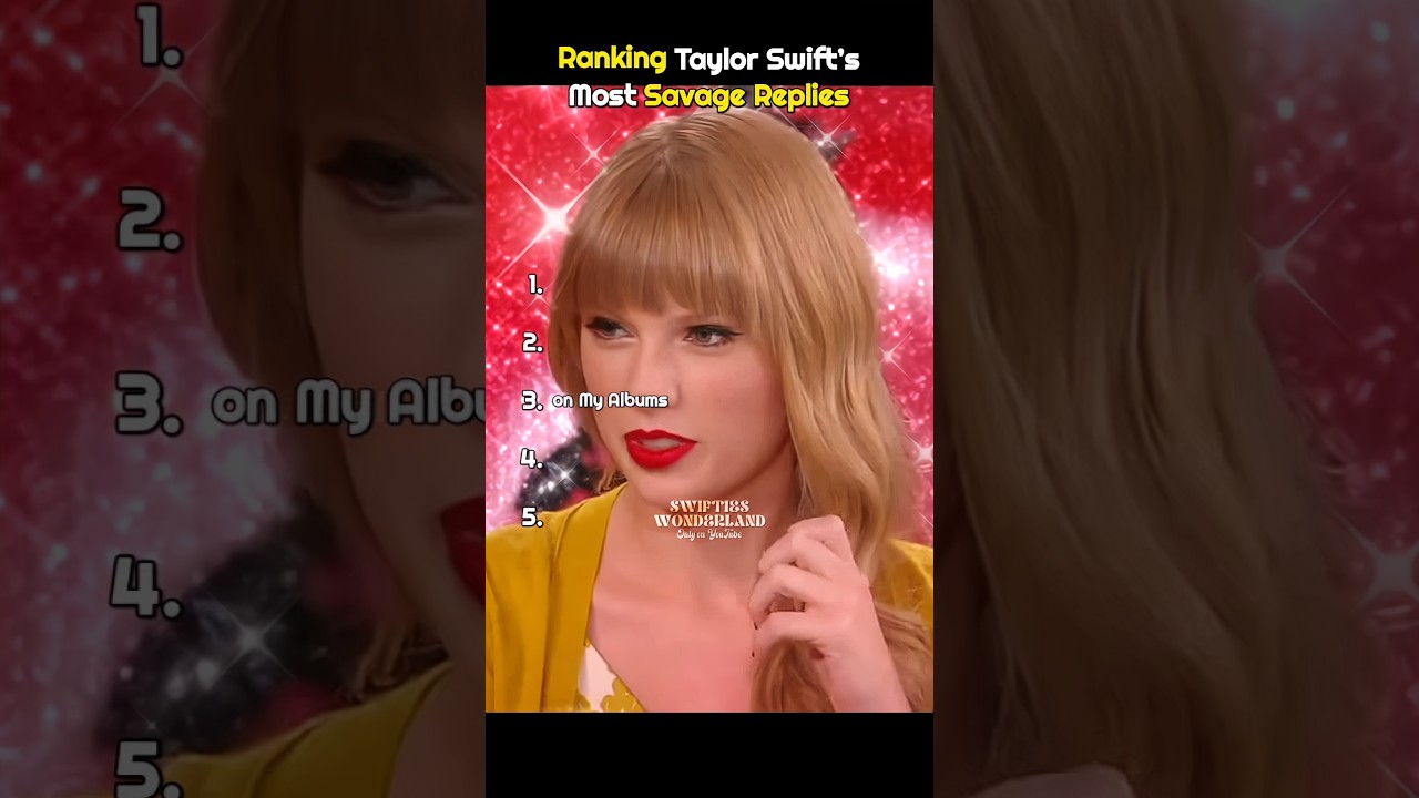 рейтинг самых резких ответов Тейлор Свифт 😈✨ | #taylorswift #shorts
