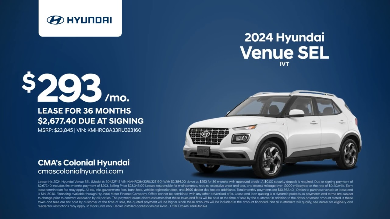 Hyundai Venue 08/23/2024 4220488
