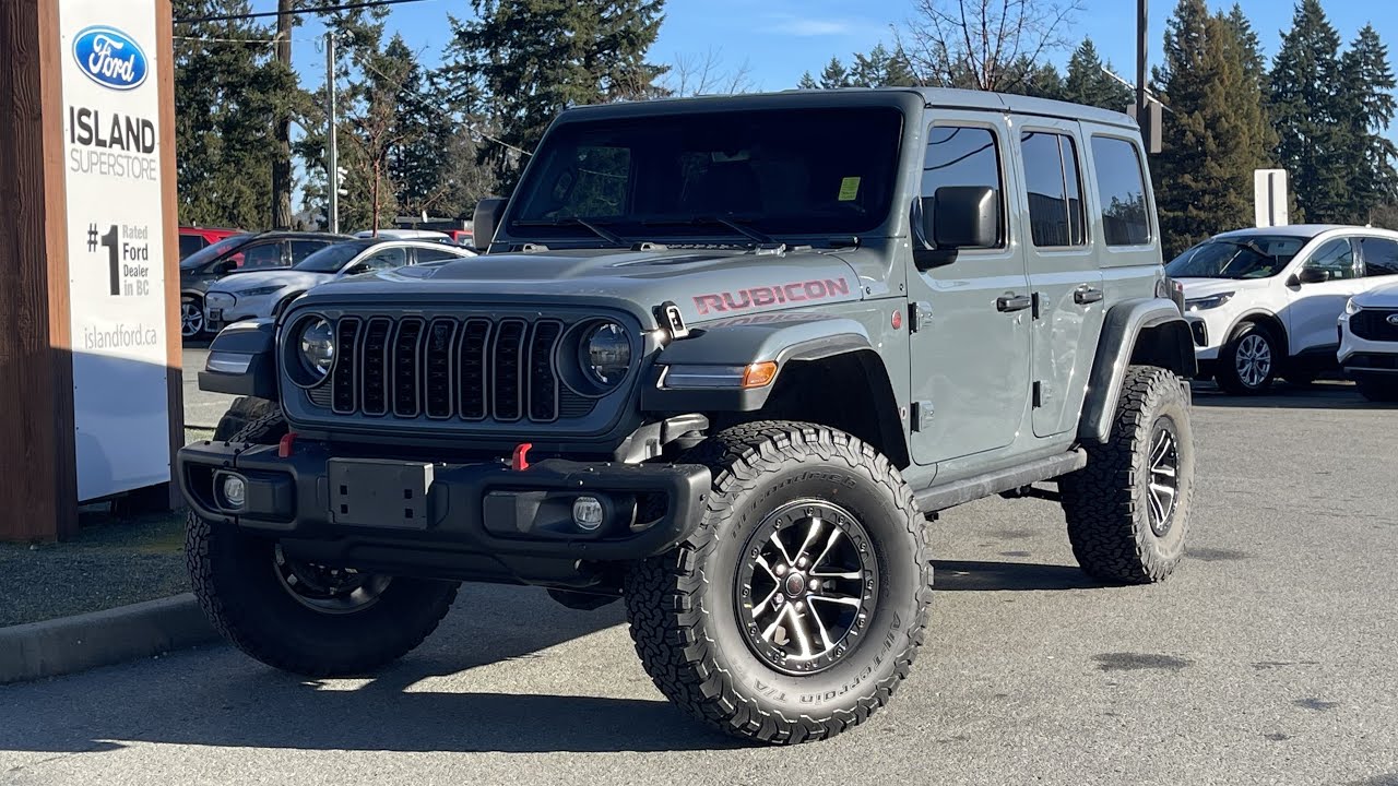 2025 Jeep Wrangler Rubicon + Hard Top, Napa Leather Seats, Push Start Review | Island Ford 26026A