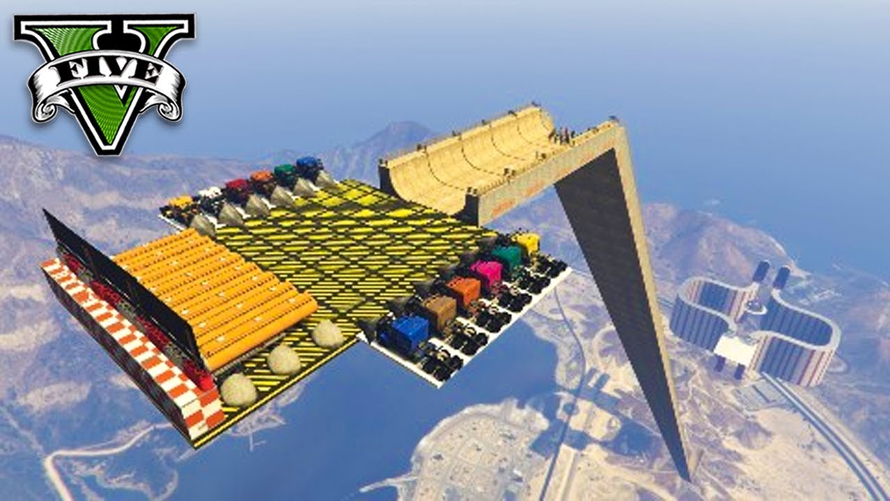 GTA V Online: CAPTURA da MEGA RAMPA no CÉU!!! (100% IMPOSSÍVEL)