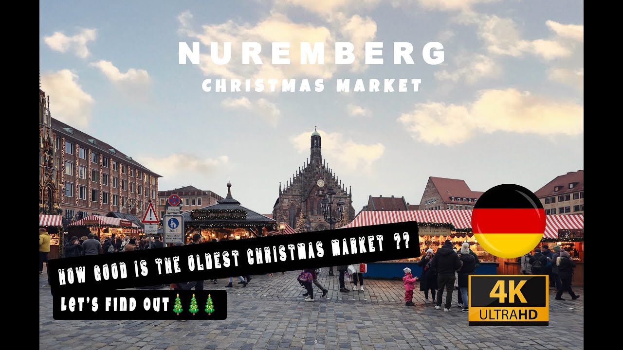 Nuremberg Christmas Market. The best Christmas market in the world? 4k walking tour.