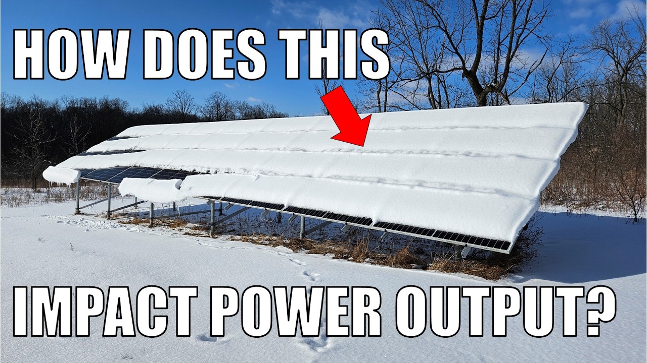 How does snow cover affect solar panel power output? | science project idea