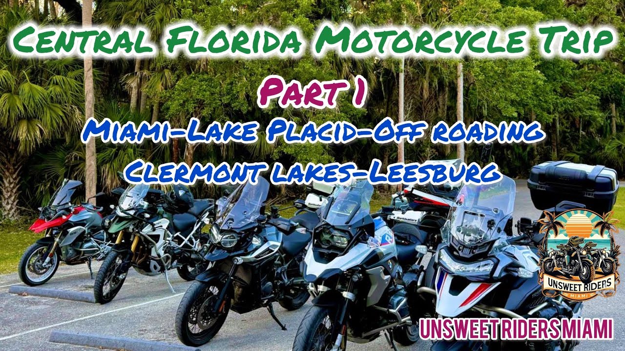 Central Florida Motorcycle Trip |Part 1| Back Roads, Lake Placid, Highlands Hammock Park, Clermont