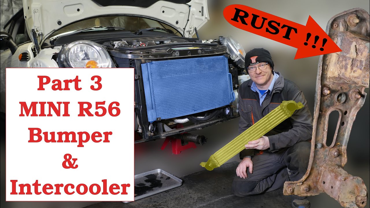 Часть 3. Снятие бампера, подкрылков и интеркулера на дизельном MINI Cooper R56 2009 года выпуска 🚗