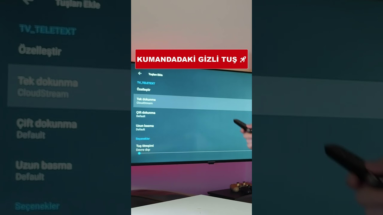 Kumandadaki Gizli Tuşu Aktif Ettim! 🚀 #AndroidTV #Shorts