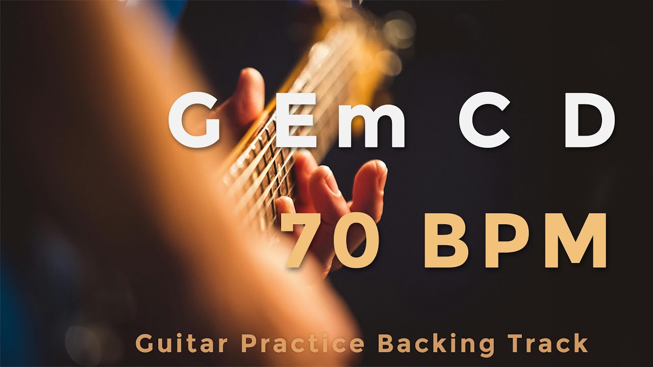 G Em C D (I–vi–IV–V) | 70 BPM | Guitar Practice Backing Track
