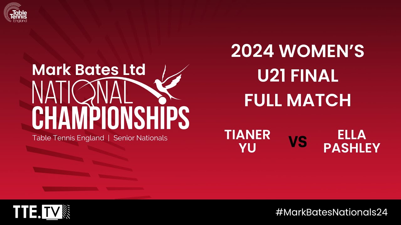 Women's U21 Final Tianer Yu v Ella Pashley | Mark Bates Ltd National Championships 2024