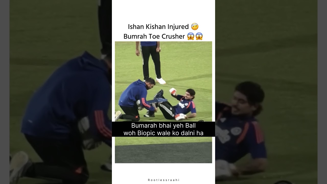Ishan Kishan injured on Bumrah toe crusher while practice #short #viral #cricketbuzz #indvspak