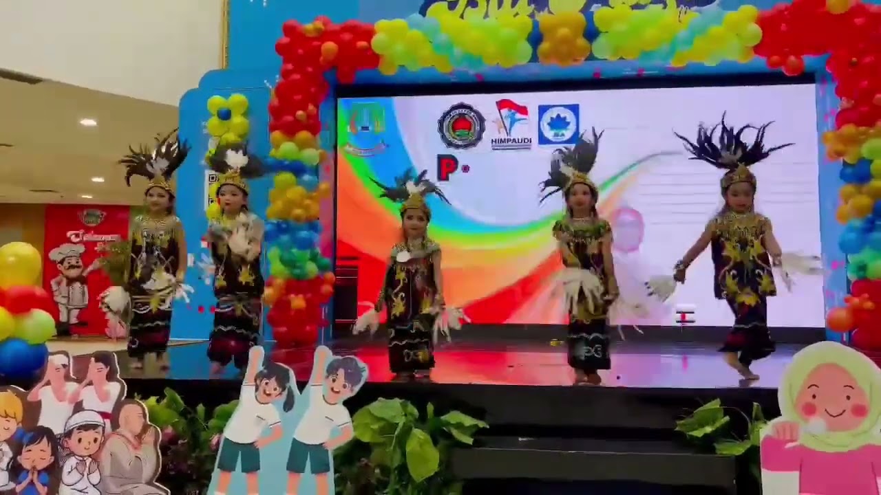 Juara  2 Lomba Tari Kreasi Guru Porseni PAUD Kota Bekasi Tahun 2025....#tari dayak modern🏆