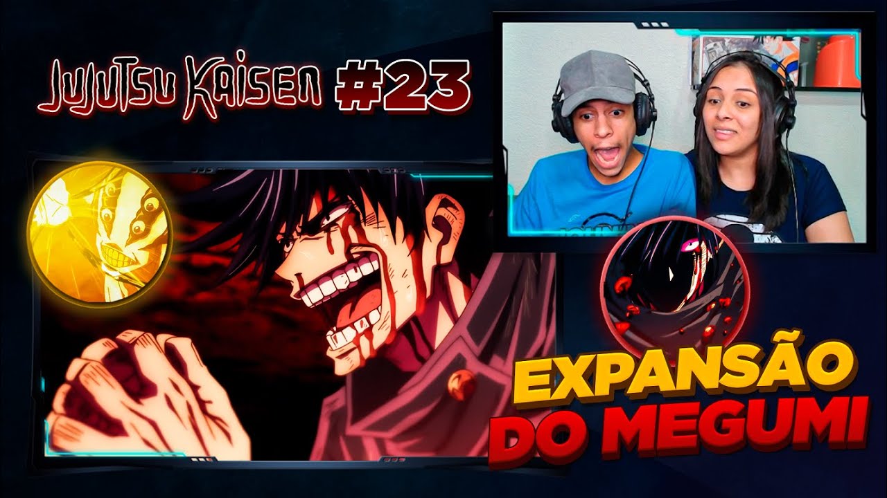 (FUSHIGURO MITANDO 😱) | JUJUTSU KAISEN - EPISÓDIO 23 (DUBLADO) 🇧🇷 | [React em Casal] 🔥