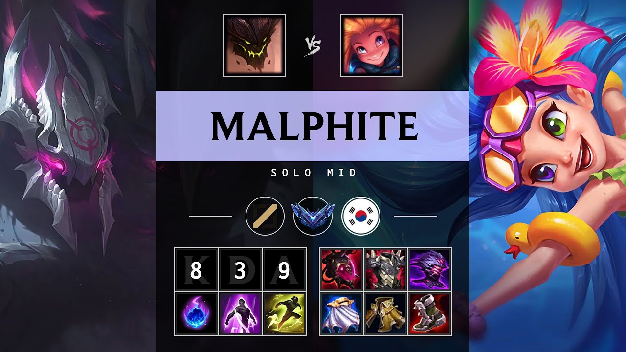 Malphite Mid vs Zoe - KR Diamond Patch 25.18