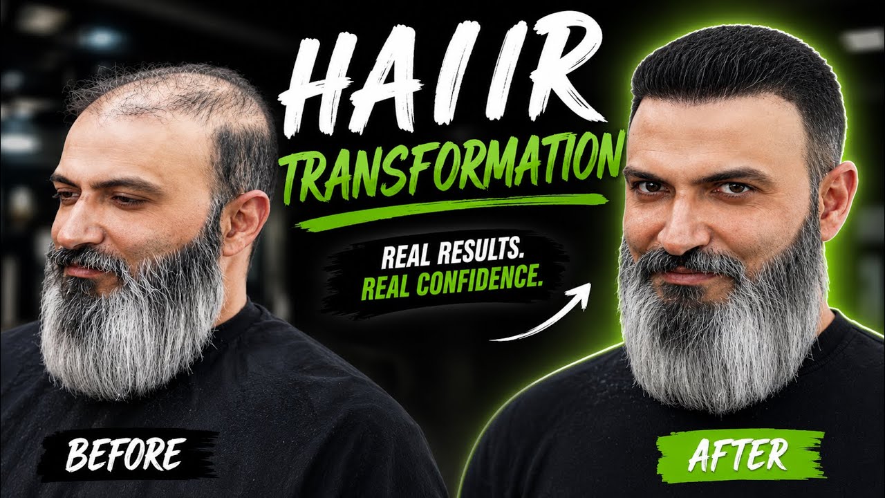 10 Years ago He Did a Hair Transplant, Transforming Thinning Hair with Hair Fibers