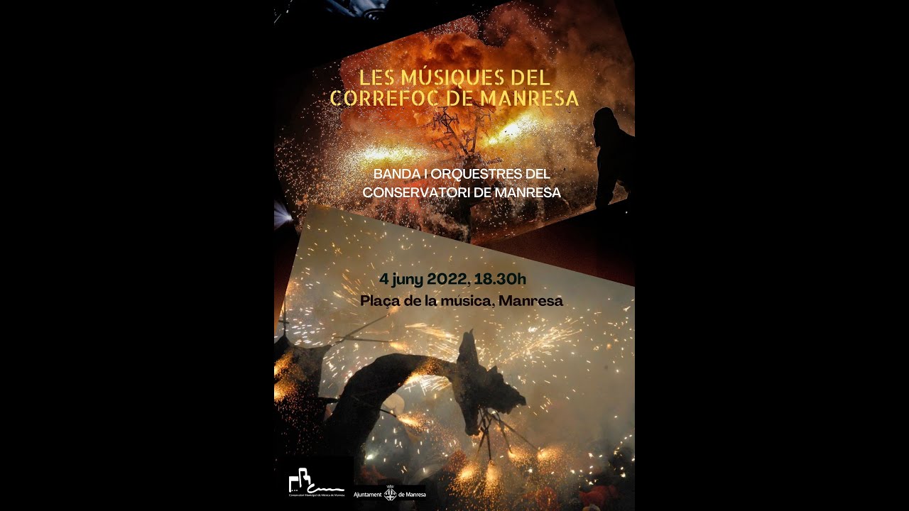 Concert de les m&uacute;siques correfoc de Manresa
