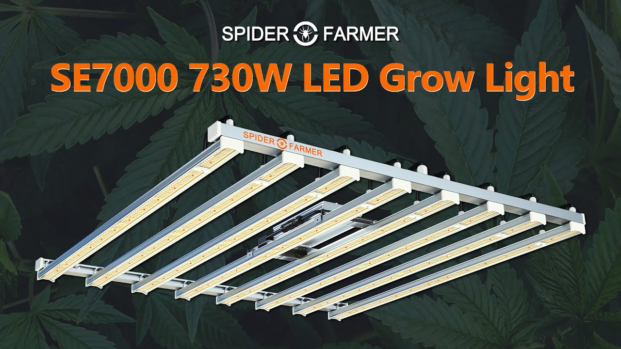 New Arrival Spider Farmer 730W SE7000 8 Bars LED Grow Light Upgraded Version