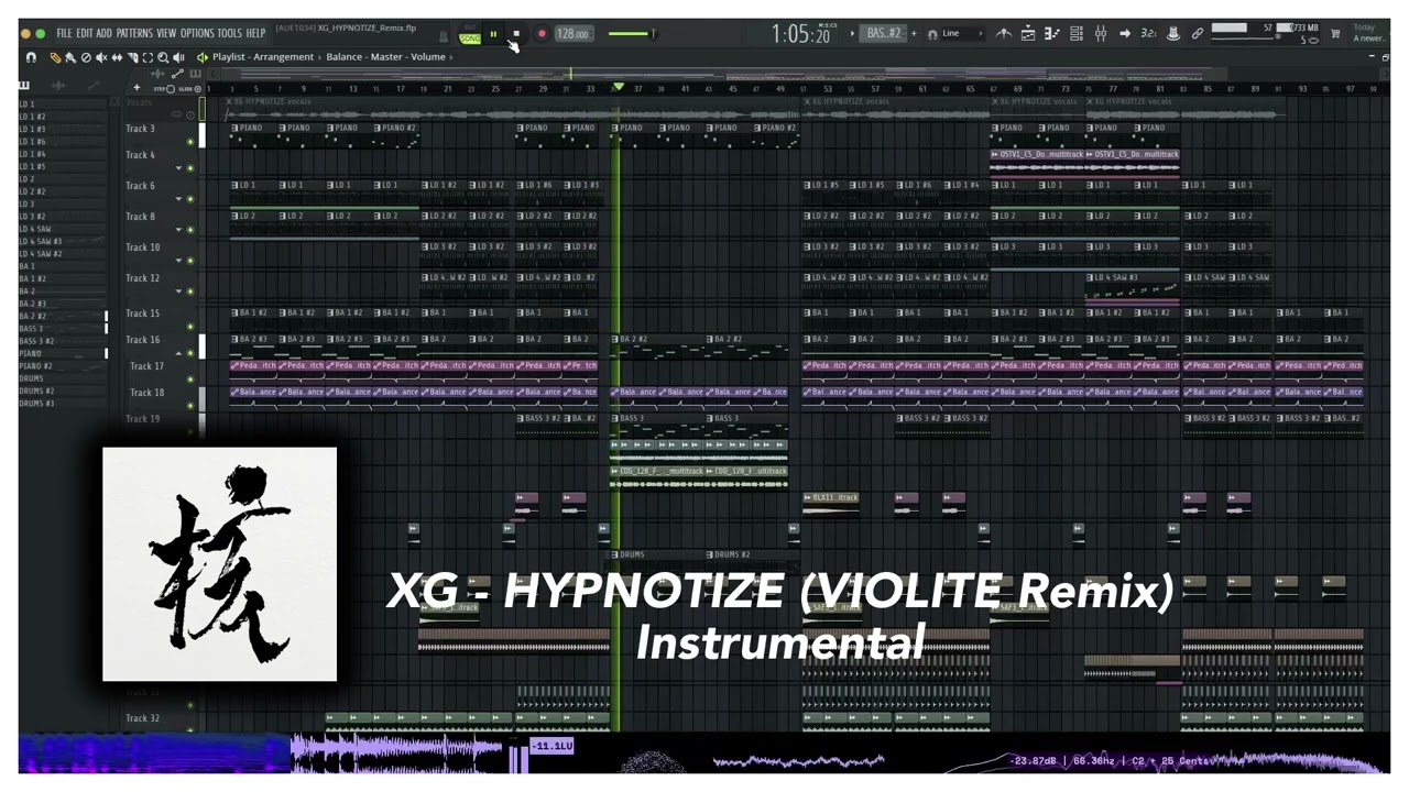 [Instrumental] XG - HYPNOTIZE (VIOLITE Remix)