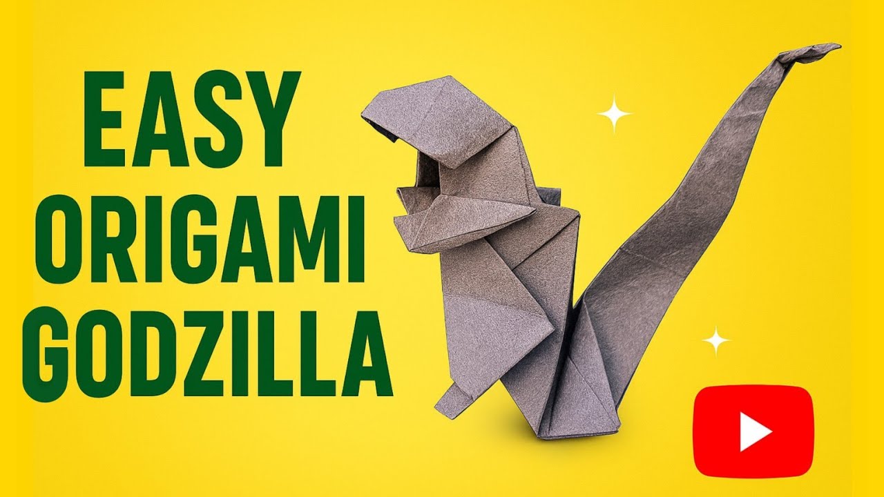 EASY Origami Godzilla | Fold the King of Monsters in Minutes