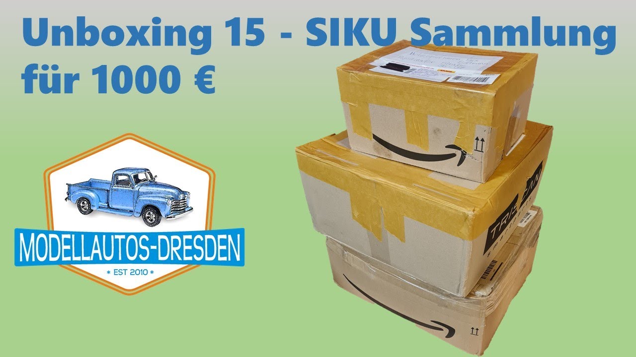 Modellauto Unboxing Video No.15 SIKU Sammlung für 1000 EURO!