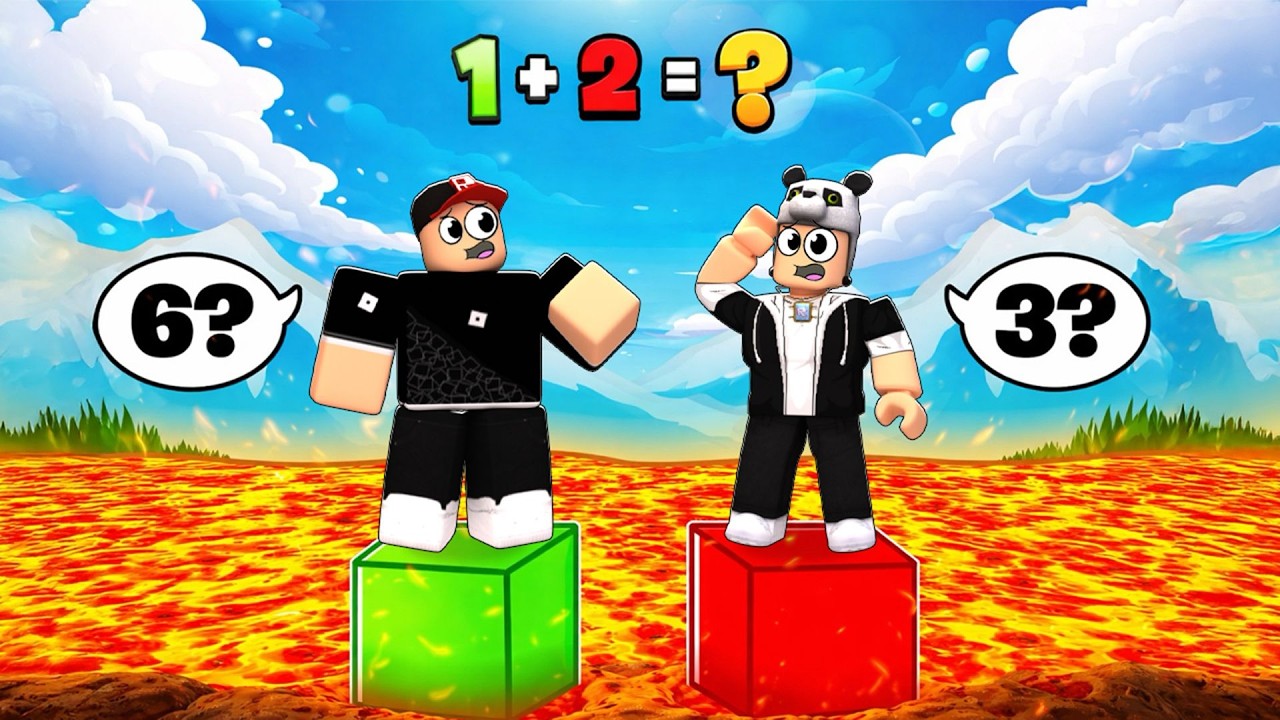 MATEMATİK BİLMEZSEN YANARSIN!! (Lavlar Yükseliyor) - Roblox
