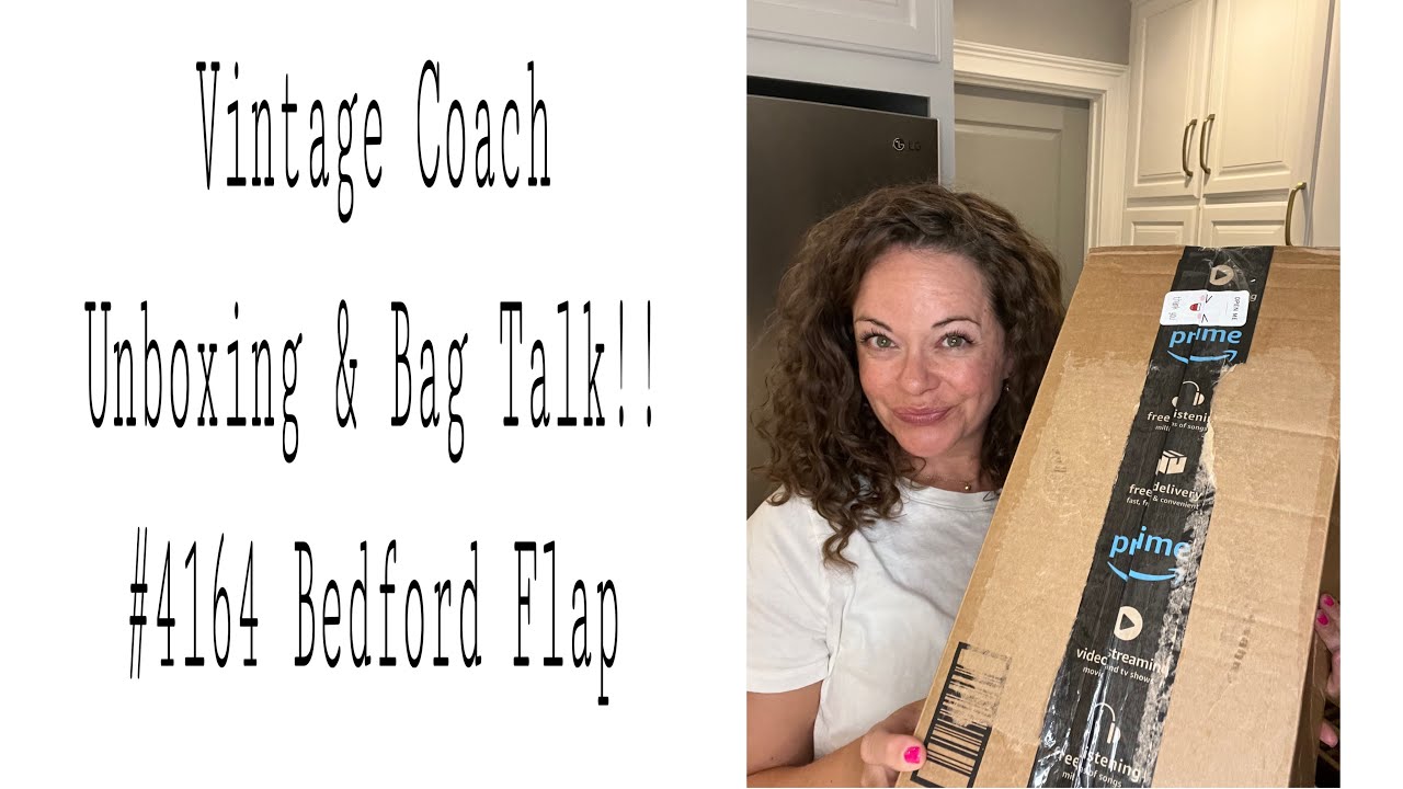 Unique Vintage Coach Unboxing!!! Periwinkle #4164 Bedford Flap