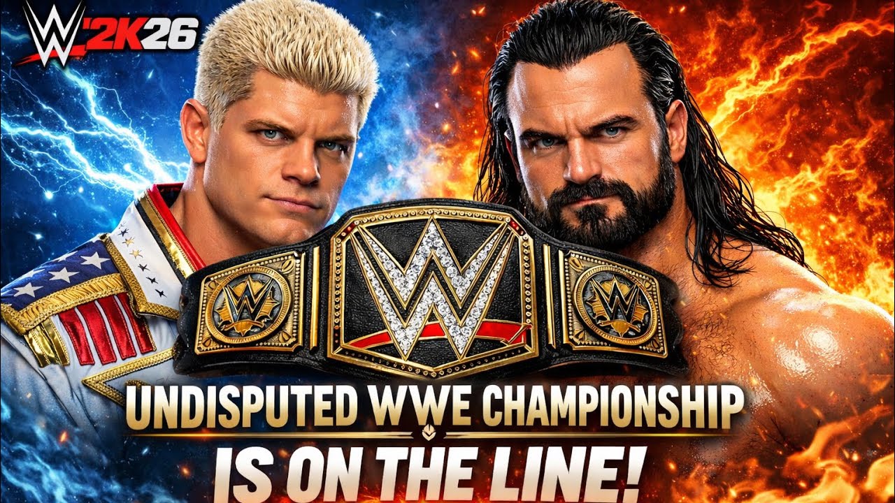 Cody Rhodes vs Drew McIntyre - Undisputed WWE Championship Match | SmackDown | WWE 2K26 (PC)