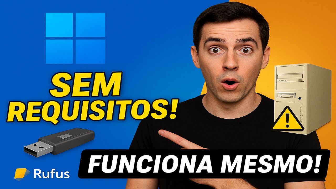 WINDOWS 11 25H2 SEM REQUISITOS!  Atualize Qualquer PC com Rufus!