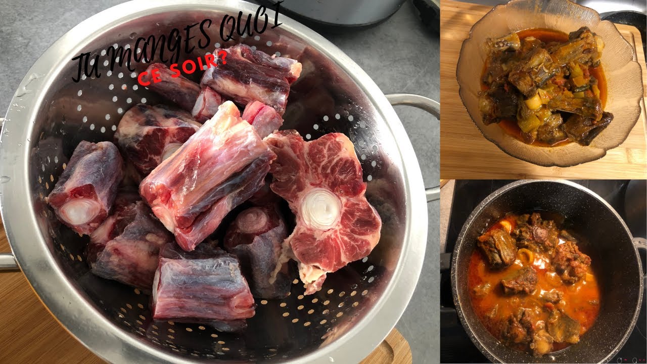 PREPARER AVEC MOI: QUEUE DE BOEUF AVEC DU POIREAUX,RECETTE CONGOLAISE MIKILA YA NGOMBE très facile