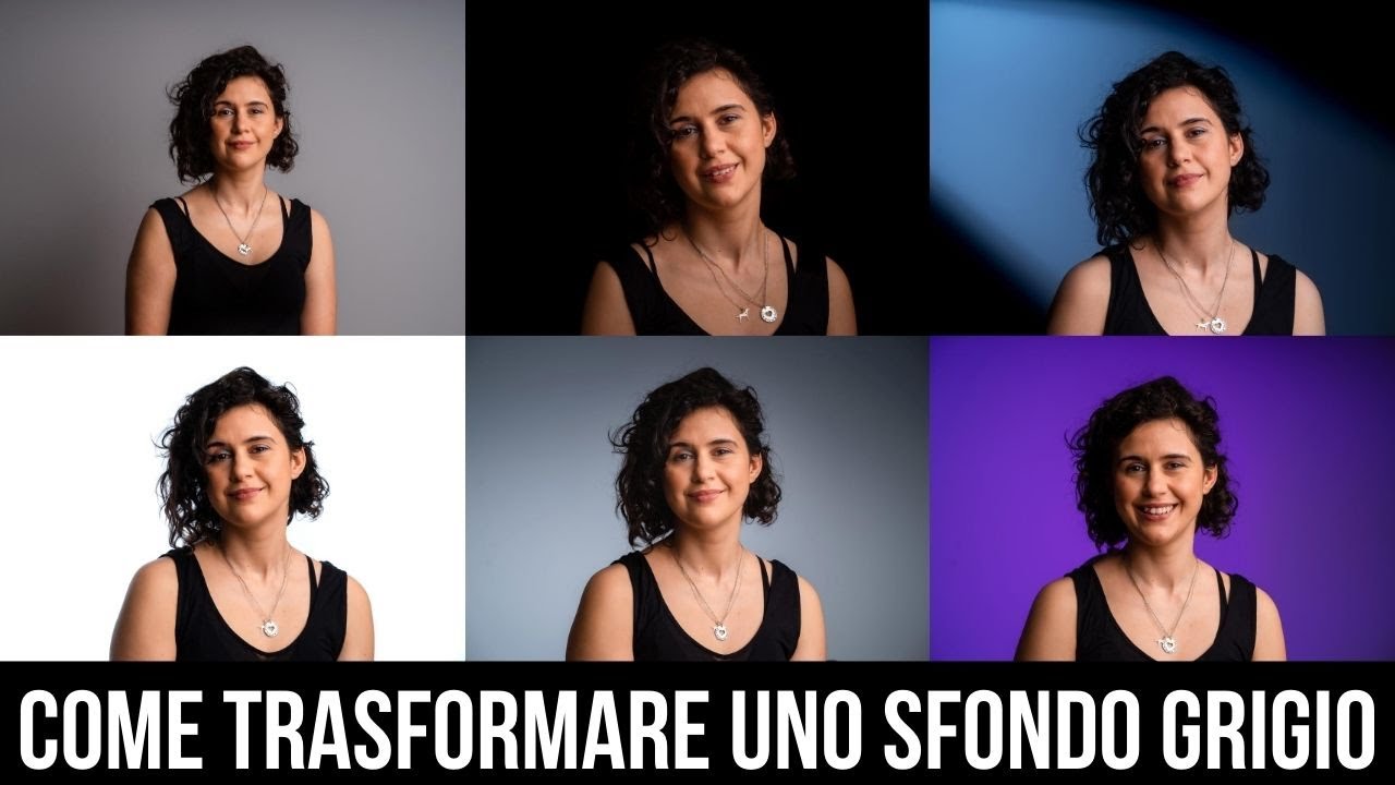 Un FONDALE GRIGIO, 5 modi per RENDERLO INTERESSANTE! Tutorial fotografia di ritratto con il flash