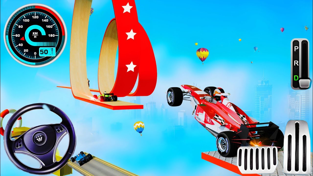 Formula Car Racing Stunts 3D - Impossible Car Mega Ramp Simulator 2024 - Android GamePlay