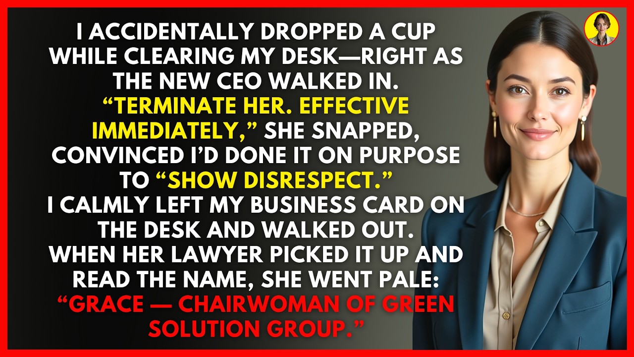 New CEO Fired Me Without Knowing Who I Was — My Business Card Left Her Terrified