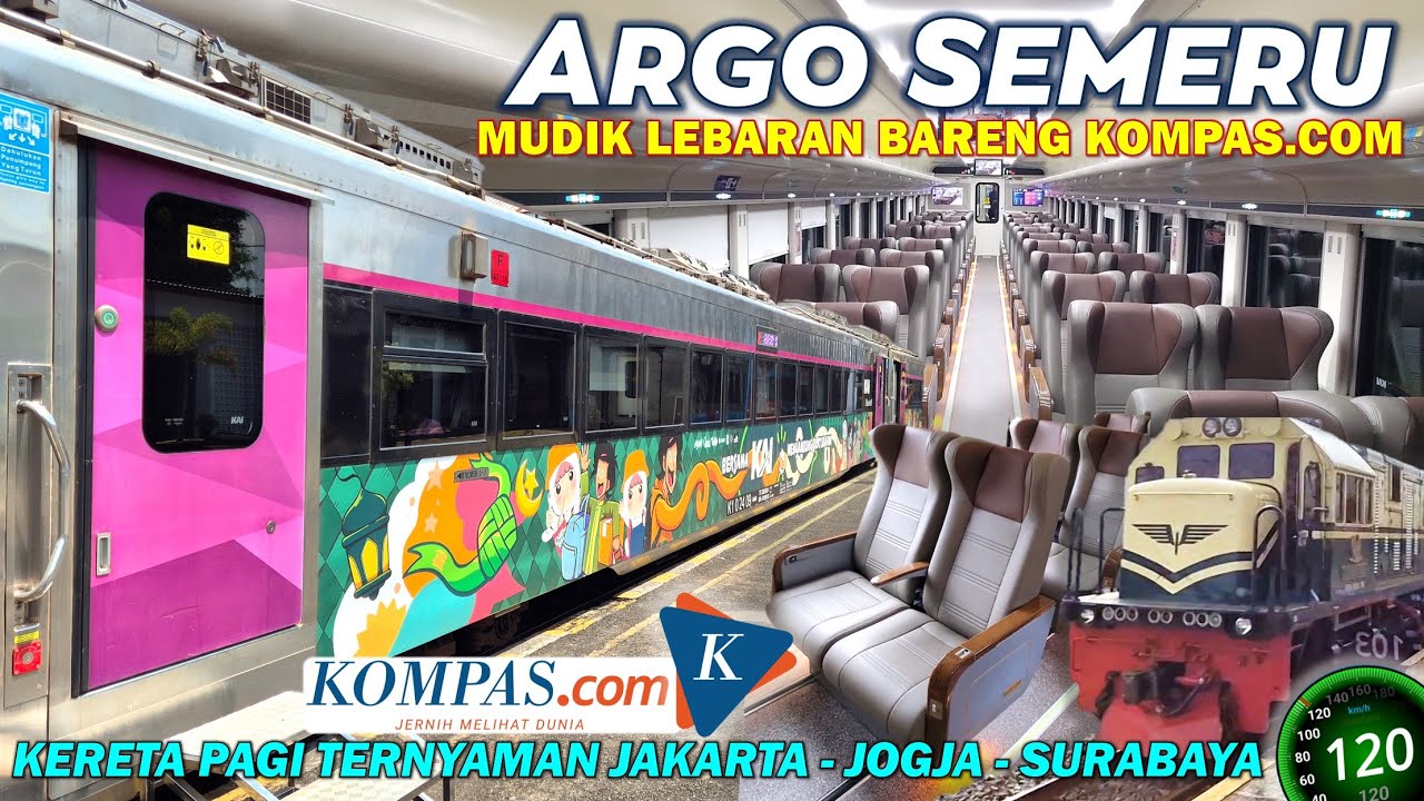 MUDIK NAIK KERETA EKSEKUTIF TERNYAMAN ! Trip KA Argo Semeru Eksekutif Bareng Kompas.com Lebaran 2025