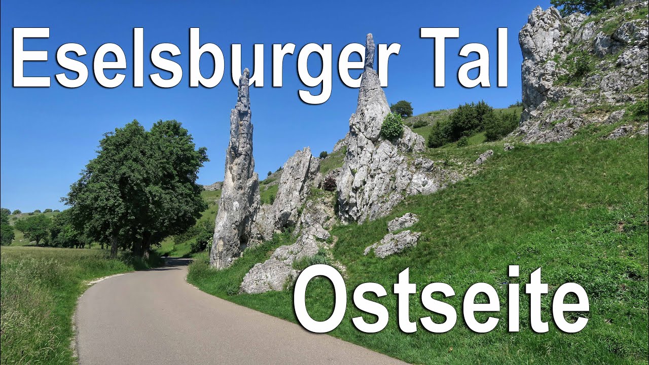 Eselsburger Tal (Ostseite) Felsformationen - Steinerne Jungfrauen | Spitzbubenhöhle | Eselsburg